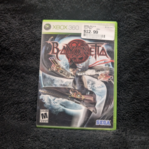 classic XBOX360 case, Bayonetta 2009, original game cover.