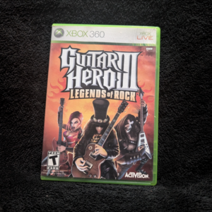 Original Case of Guitar hero 3 XBOX360, Slash from Guns and Roses on the front.